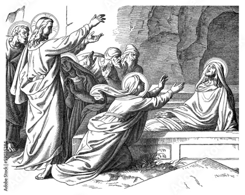Konstfotografi Biblical Scene : Resurrection of Lazarus - Miracle