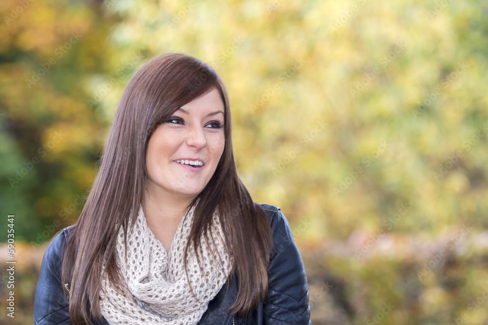 Portrait of a beautiful woman with a wonderful smile Portrait of a beautiful woman with a wonderful smile