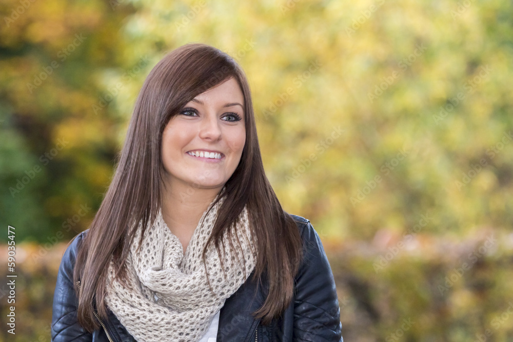 Portrait of a beautiful woman with a wonderful smile Portrait of a beautiful woman with a wonderful smile