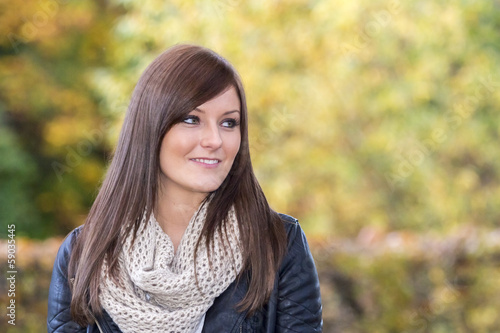 Portrait of a beautiful woman with a wonderful smile