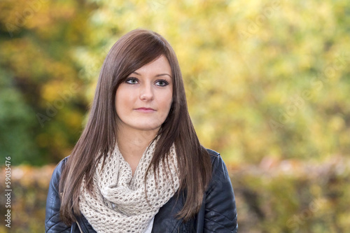 Portrait of a beautiful woman with a wonderful smile