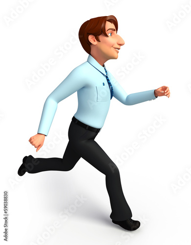 Service man is running © pixdesign123