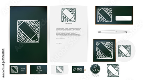 Corporate Identity Templates in Vector illustration