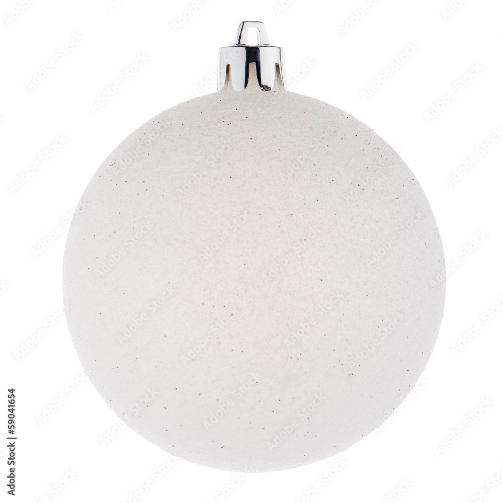 White Christmas bauble White Christmas bauble