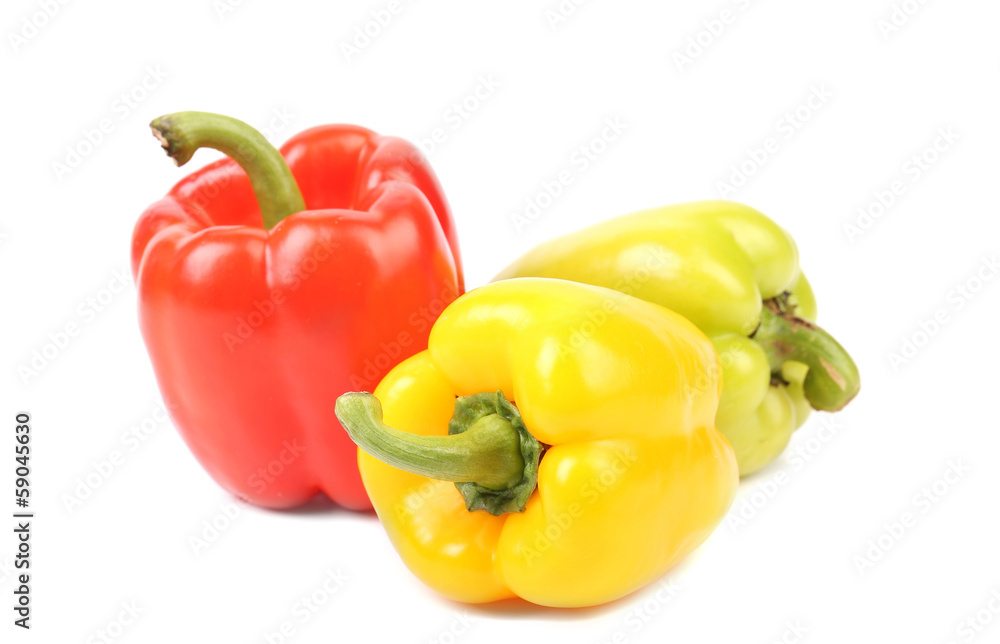 Colourful ripe peppers. Colourful ripe peppers.