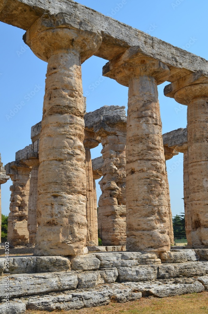 greek ruins - Paestum, Italy.