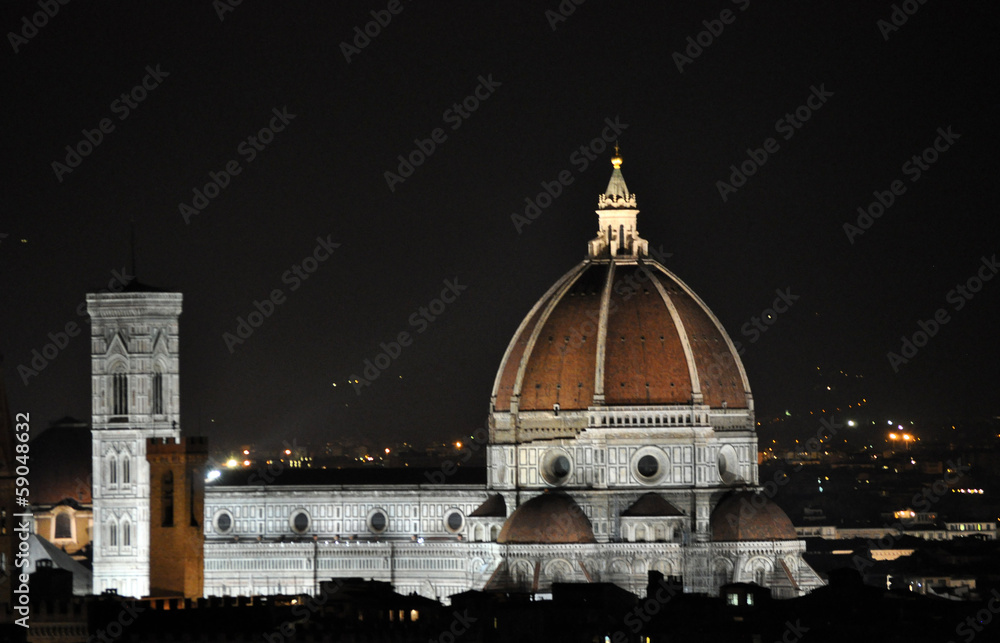 Fototapeta premium Florenz, Italien, Nachts