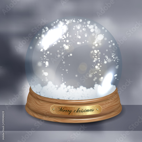 Empty Snow dome