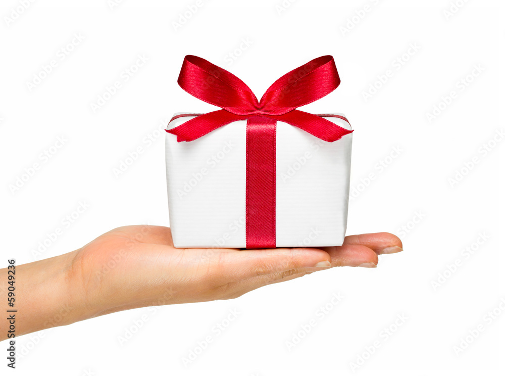 rotes Geschenk rotes Geschenk