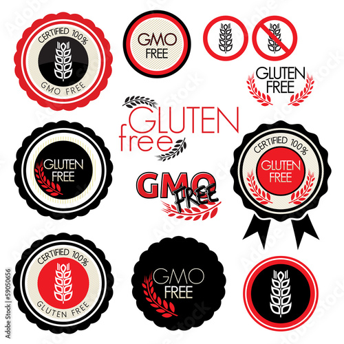 gluten free label collection