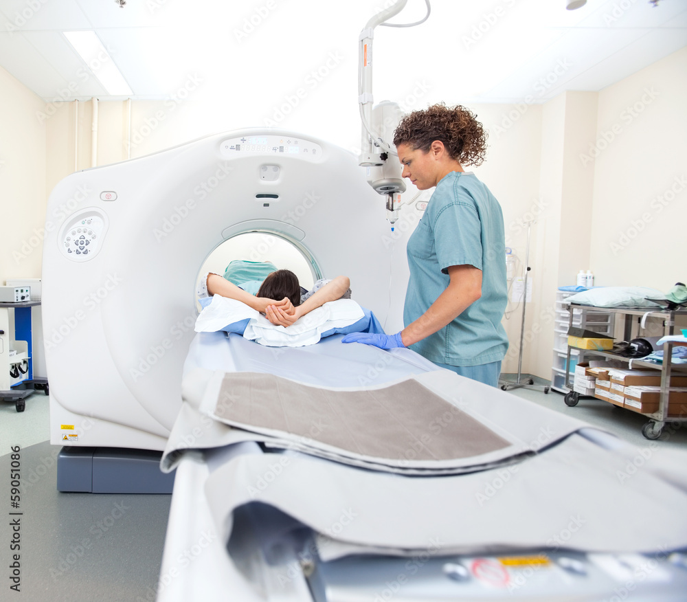 Patient Undergoing CT Scan Test Patient Undergoing CT Scan Test
