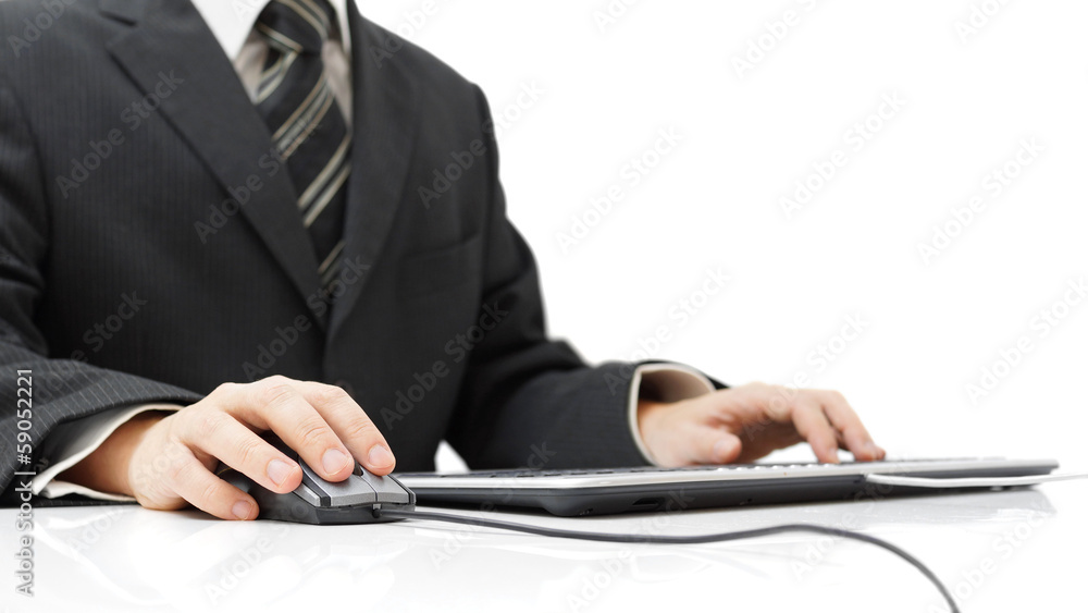 businessman using computer businessman using computer