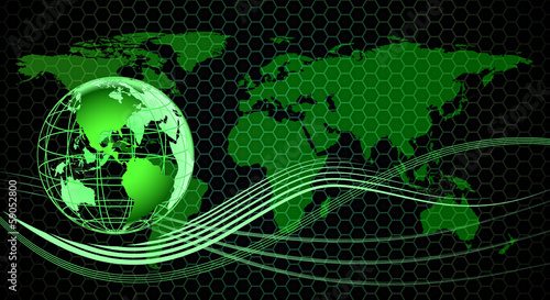 Green abstract background