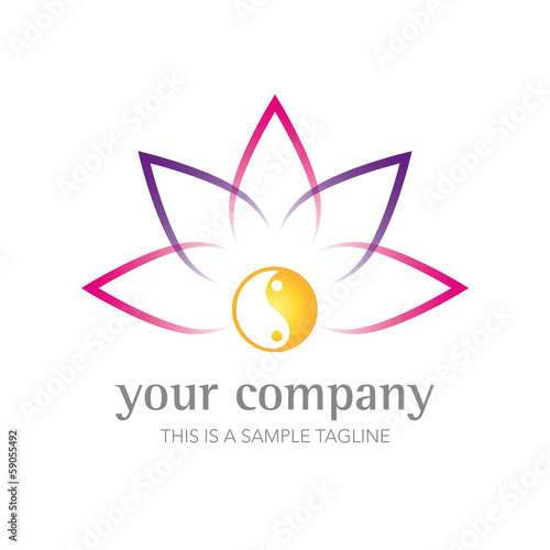 Zen Lotus Flower Company Logo