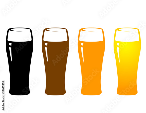 colorful beer glass