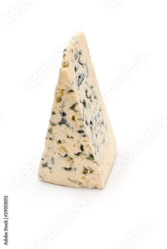 Blue Cheese isolated on white