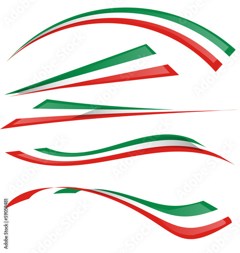 italian flag set