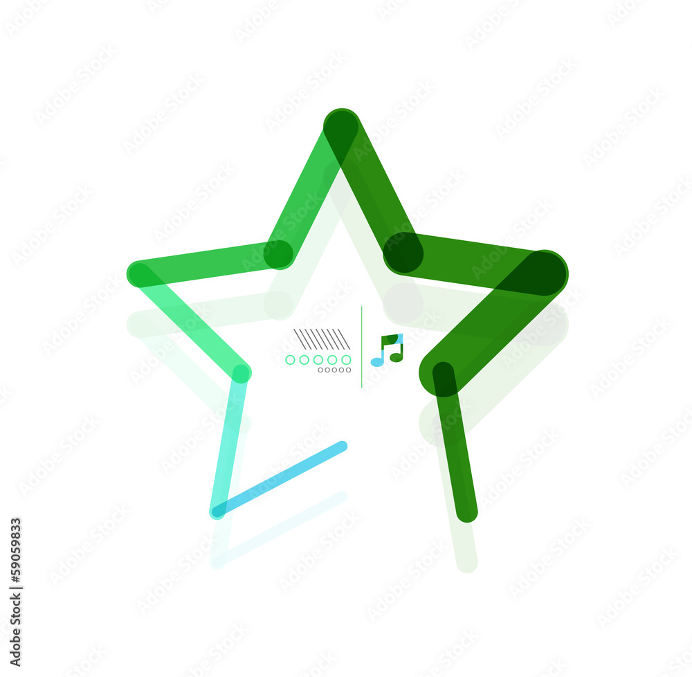 Vector star abstract geometric shape concept Vector star abstract geometric shape concept