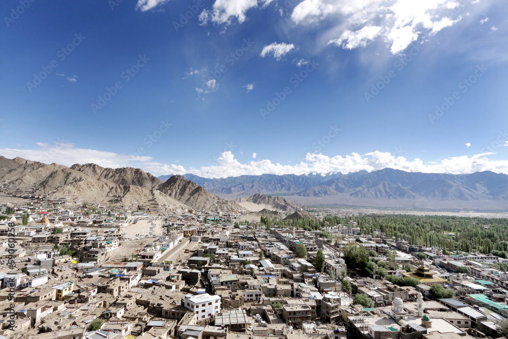 Beautiful Landscape from Tsemo hill, leh Palace Beautiful Landscape from Tsemo hill, leh Palace