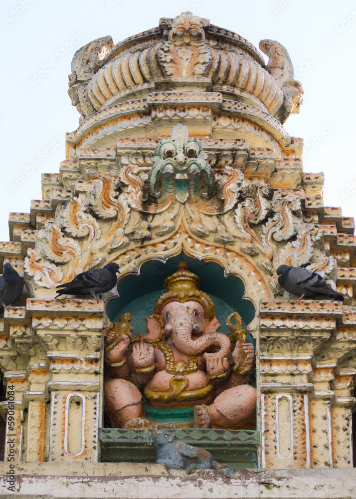 Statue of Ganesha on top of Nandi Temple in Bangalore. Statue of Ganesha on top of Nandi Temple in Bangalore.