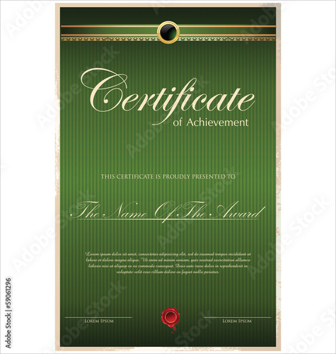 Green Certificate template