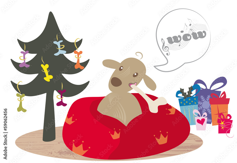 Fototapeta premium Weihnachten für meinen Hund