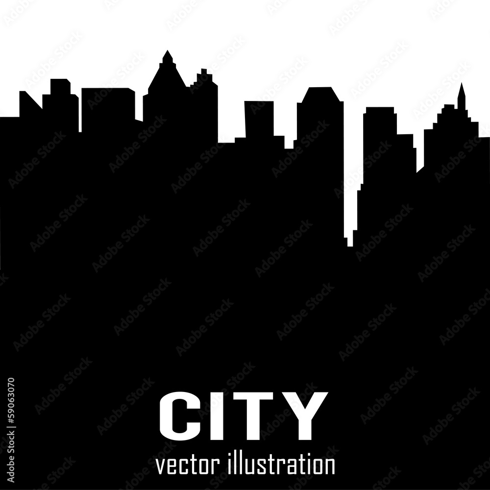 Fototapeta premium Buildings silhouettes