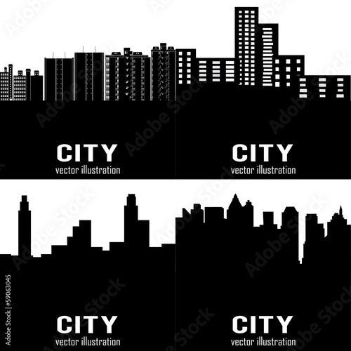 Buildings silhouettes