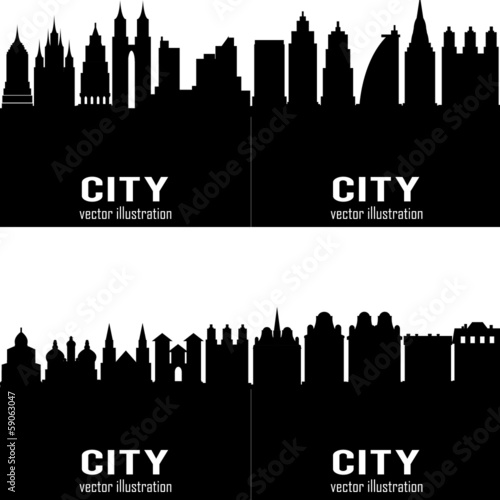 Buildings silhouettes