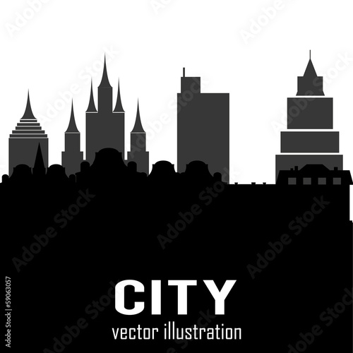Buildings silhouettes