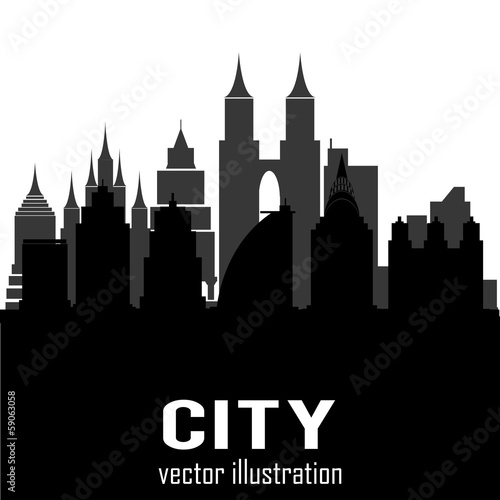 Buildings silhouettes