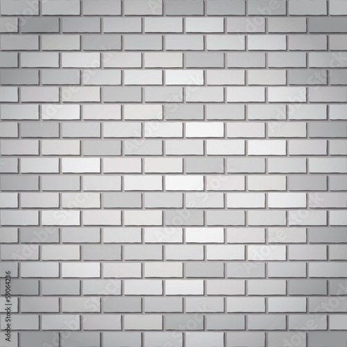 whtie brick wall