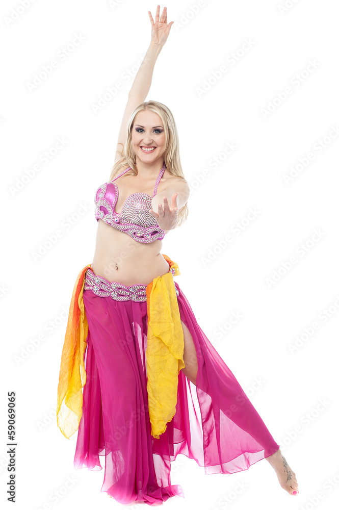 Portrait of a beautiful belly dancer Portrait of a beautiful belly dancer