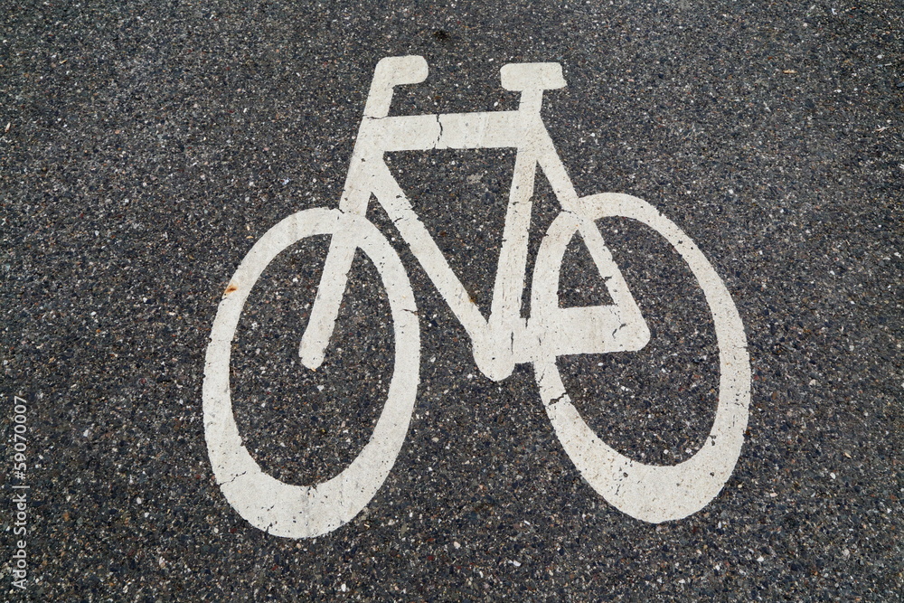 Bicycle road sign Bicycle road sign