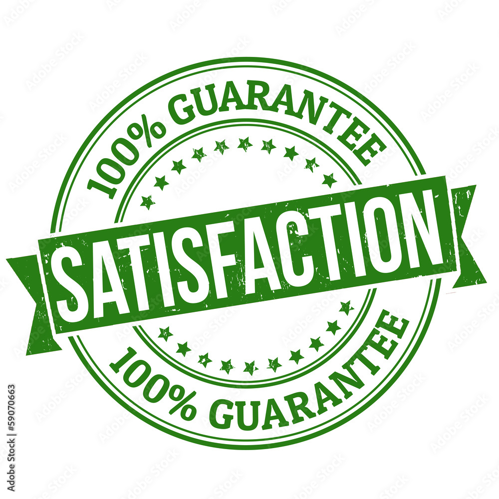 Satisfaction stamp Satisfaction stamp