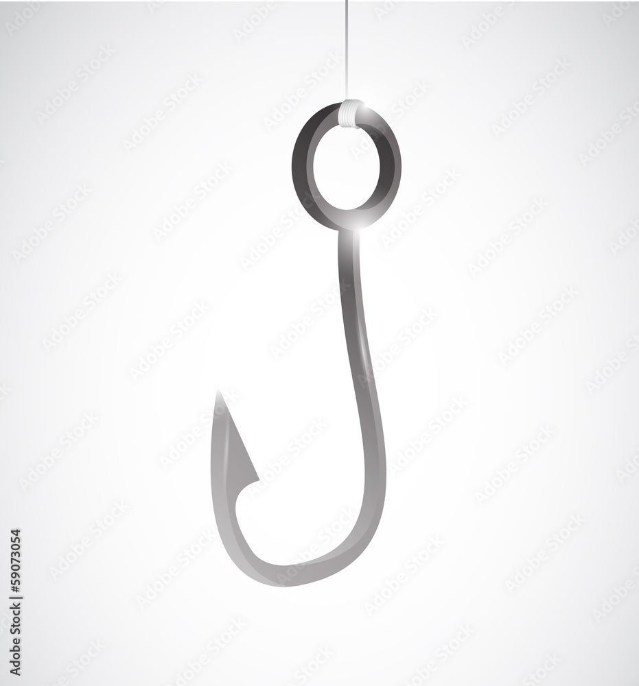fishing hook illustration design