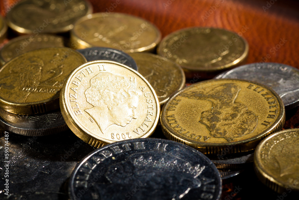 Australian coins, Soft focus, shallow DOF Australian coins, Soft focus, shallow DOF