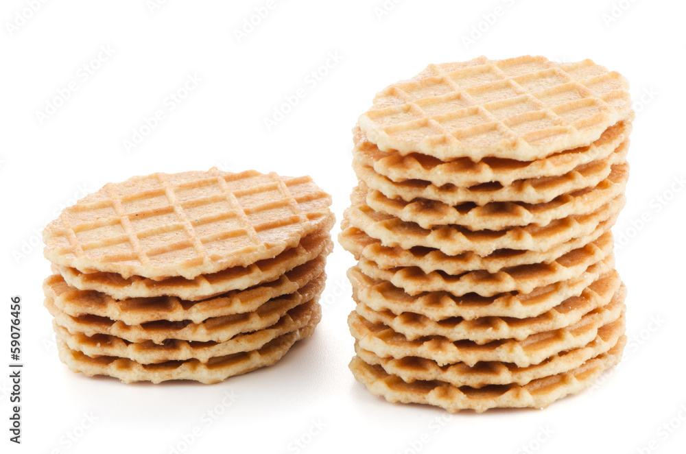 Pile of sweet waffles Pile of sweet waffles