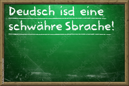 Fotografía Deutsche Sprache, schwere Sprache