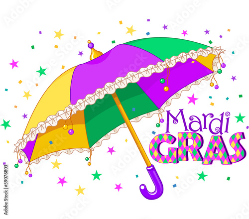 Mardi Gras umbrella