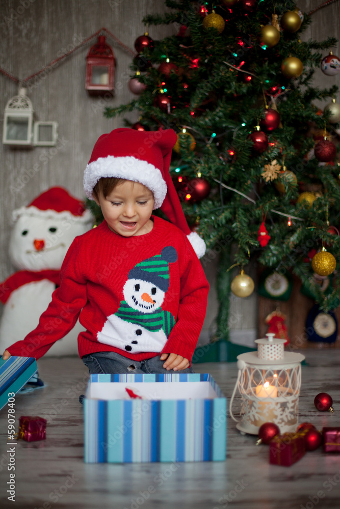 Boy on chrismas time Boy on chrismas time