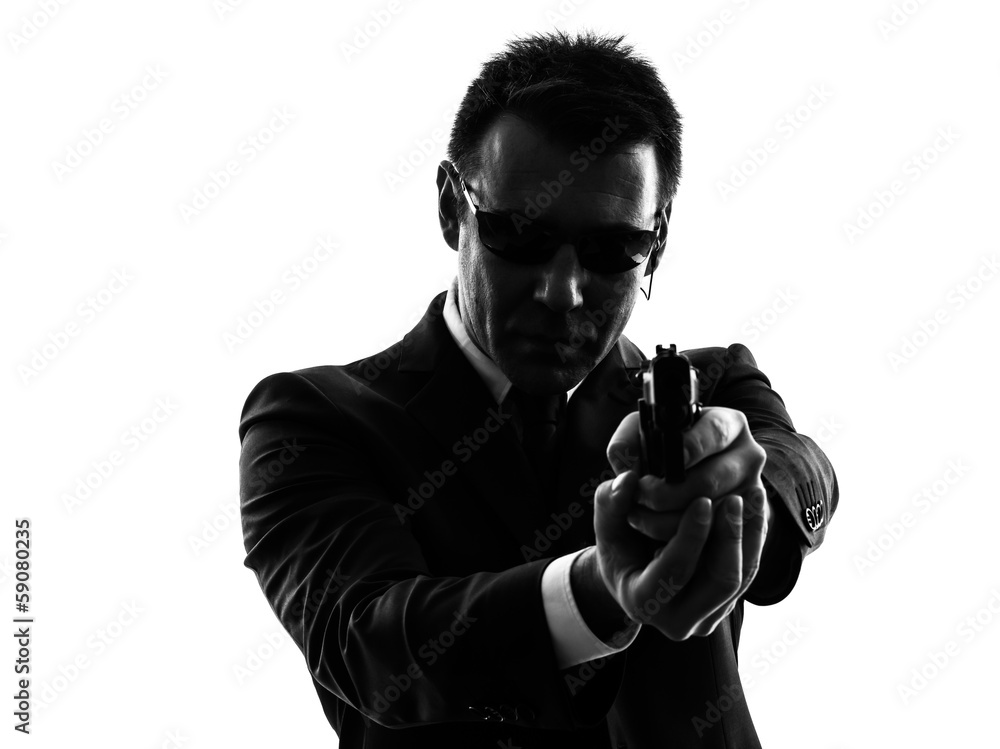 secret service security bodyguard agent man silhouette secret service security bodyguard agent man silhouette