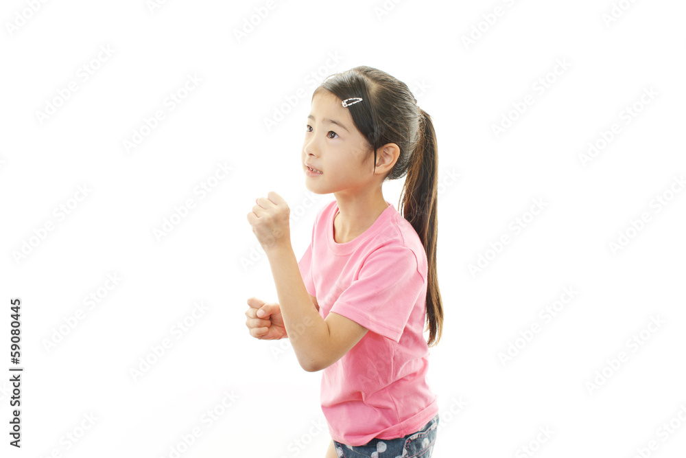 走る女の子 走る女の子