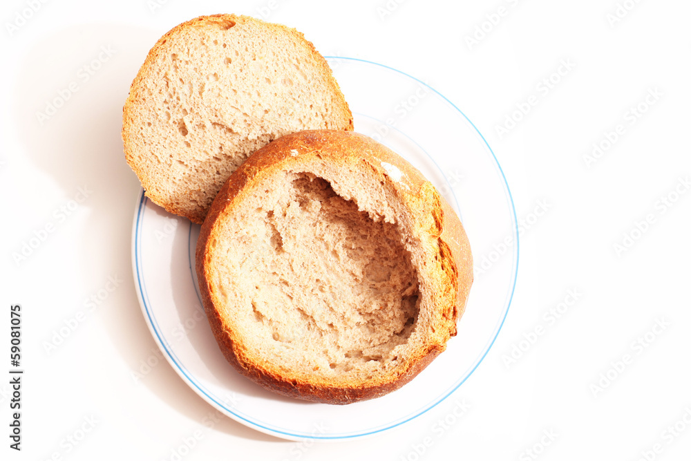 Ausgehöhltes Brot