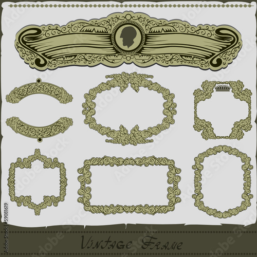 vintage royal frame set