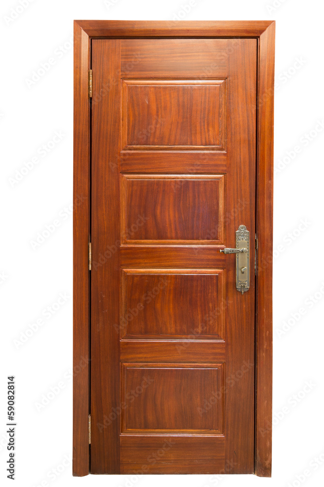 wooden door on white wooden door on white