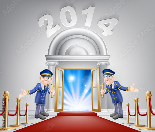 New Year Opportunity Door 2014