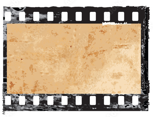 Grunge filmstrip frame