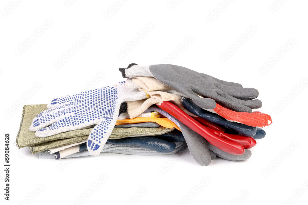 Stack of rubber gloves.