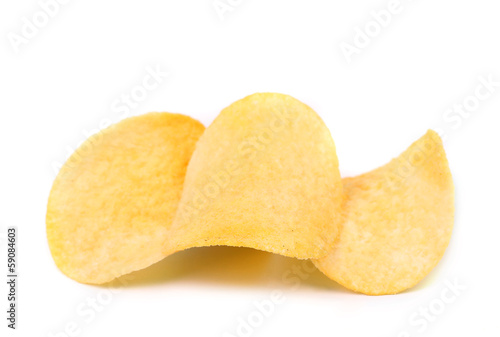 Close up of potato chips.
